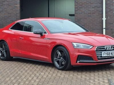 Used Audi A5 S-Line 190 HP (139 kW) 2018 Red Coupe