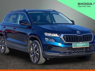 Used Skoda Karoq SE L 110 HP (80 kW) 2023 Petrol blue metallic SUV