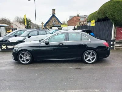 Second-hand Mercedes C300 AMG Line Premium 2015 Negru Berlinǎ