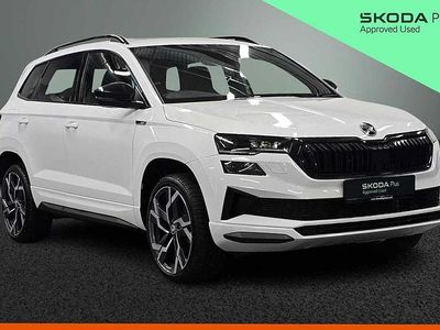 Used Skoda Karoq SportLine 110 HP (80 kW) 2025 Moon white metallic SUV