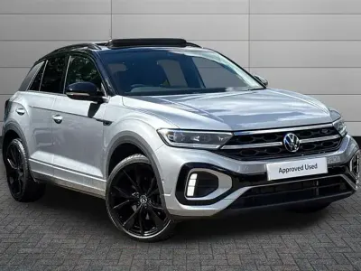 Used VW T-Roc Cabriolet Black Edition 150 HP (110 kW) 2025 Pyrite silver with black roof SUV