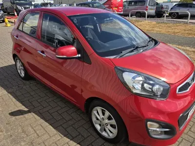 Used Kia Picanto 68 HP (50 kW) 2014 Red Hatchback