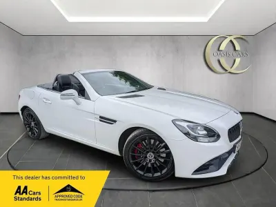Used Mercedes SLC200 AMG line 2017 White Cabriolet