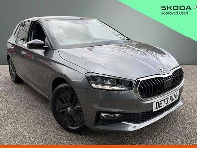Used Skoda Fabia Colour Edition 94 HP (69 kW) 2023 Graphite grey metallic body / black magic pearl effect roof Hatchback
