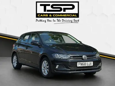 Begagnad VW Polo SE 65 HK (47 kW) 2018 Svart Halvkombi