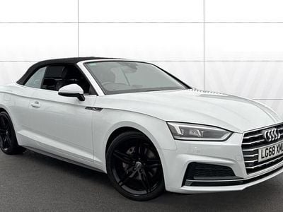 Used Audi A5 Cabriolet S-Line 190 HP (139 kW) 2018 White Cabriolet