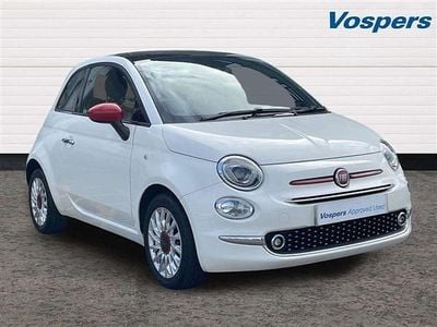 White Used 2022 Fiat 500 Red Hatchback | £8,989 (Fair price)