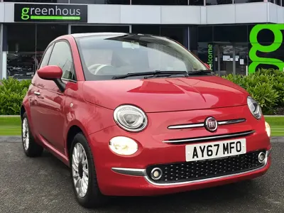 Used Fiat 500 Lounge 69 HP (50 kW) 2017 Red Hatchback