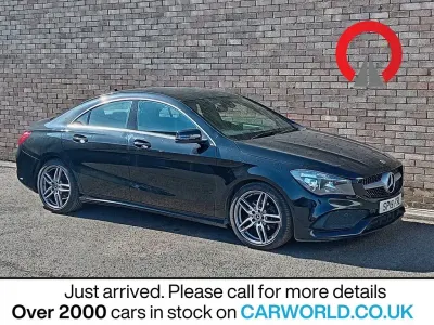 Used Mercedes CLA180 AMG line 122 HP (89 kW) 2019 Black Sedan