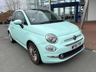 Used Fiat 500 Lounge 69 HP (50 kW) 2016 Green Hatchback