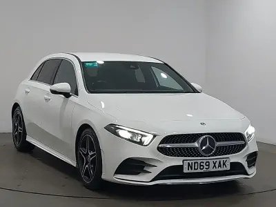 Used Mercedes A220 AMG line 190 HP (139 kW) 2020 White Hatchback