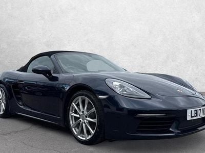 Used Porsche Boxster 300 HP (220 kW) 2017 Blue Cabriolet