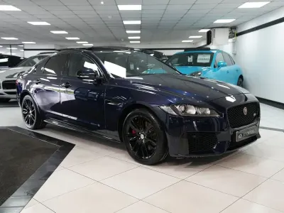 Used Jaguar XF S 300 HP (220 kW) 2016 Blue Sedan