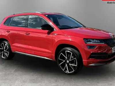 Used Skoda Karoq SportLine 150 HP (110 kW) 2019 Red SUV
