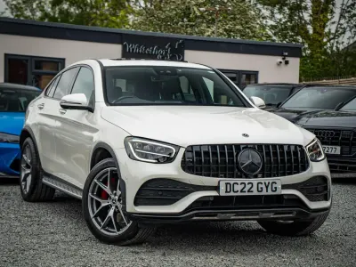 Used Mercedes GLC300 AMG line 2022 White Coupe