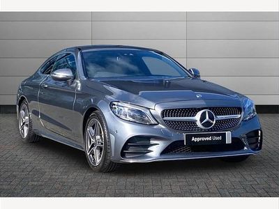 Used Mercedes C200 AMG line 180 HP (132 kW) 2022 Grey Coupe