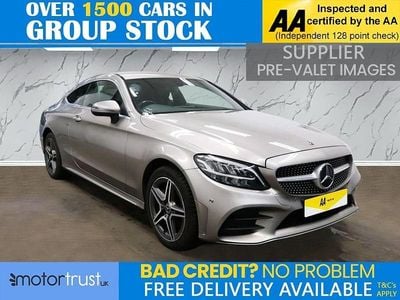 Used Mercedes C220 AMG line 194 HP (142 kW) 2019 Silver Coupe