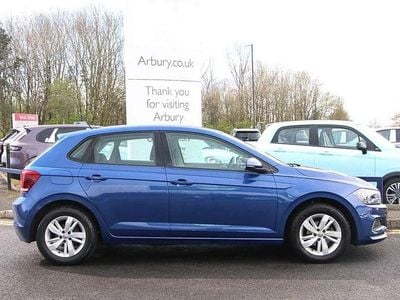Used VW Polo SE 64 HP (47 kW) 2019 Blue Hatchback