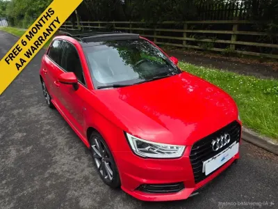Used Audi A1 Sportback Black Edition 125 HP (91 kW) 2018 Red Hatchback