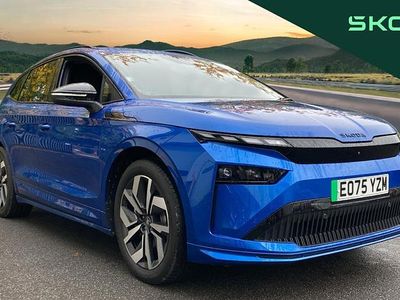 Blue New 2025 Skoda Enyaq iV SportLine SUV | £35,965 (A bit pricey)
