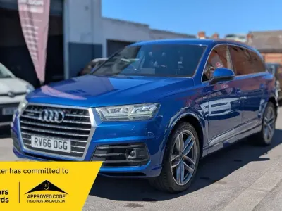 Begagnad Audi Q7 S-Line 2016 Blå SUV