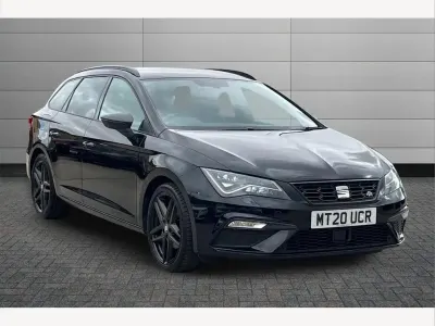 Used Seat Leon Black Edition 150 HP (110 kW) 2020 Midnight black Estate