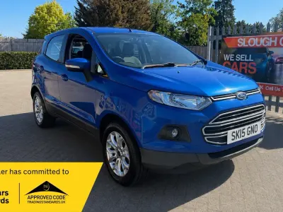 Used Ford Ecosport Zetec 112 HP (82 kW) 2015 Blue SUV