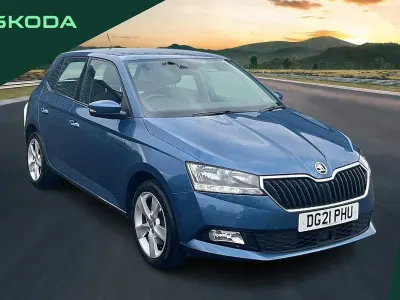 Used Skoda Fabia SE L 94 HP (69 kW) 2021 Blue Hatchback