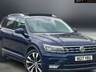 Used VW Tiguan R-line 241 HP (177 kW) 2017 Blue SUV