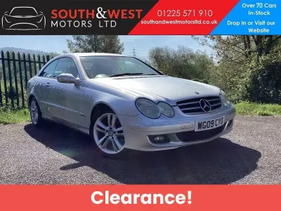 Begagnad Mercedes CLK220 Avantgarde 2009 Silver Sportkupé