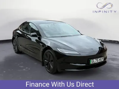 Używany Tesla Model 3 Long Range RWD 250 kW (340 KM) 2025 Czarny Sedan/Limuzyna