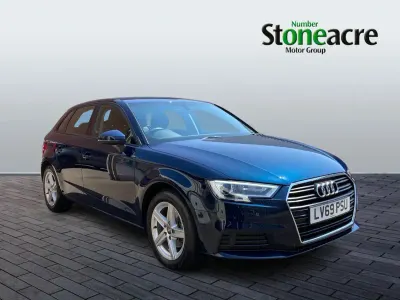 Used Audi A3 Sportback Design 150 HP (110 kW) 2019 Blue Hatchback