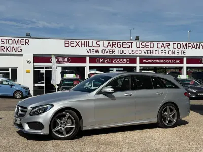 Used Mercedes C220 AMG line 167 HP (122 kW) 2015 Silver Estate