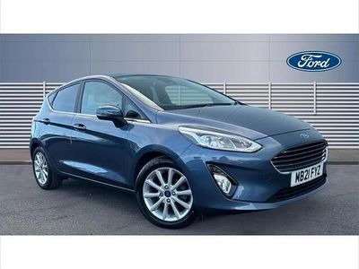 Used Ford Fiesta Titanium 125 HP (91 kW) 2021 Blue Hatchback