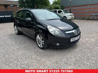 Used Vauxhall Corsa 89 HP (65 kW) 2007 Black Hatchback