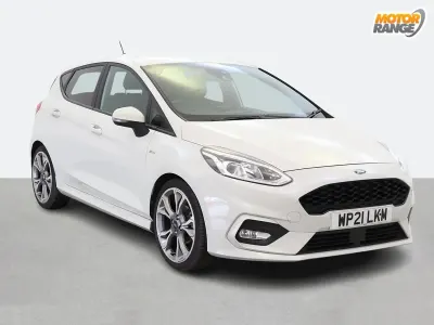 Begagnad Ford Fiesta ST-Line X 155 HK (114 kW) 2021 Vit Halvkombi