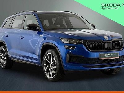 Used Skoda Kodiaq SportLine 110 HP (80 kW) 2022 Race blue metallic SUV