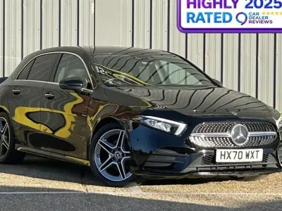 Used Mercedes A180 AMG line 116 HP (85 kW) 2020 Black Hatchback
