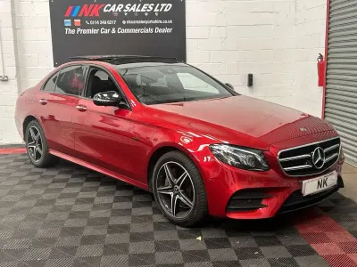 Used Mercedes E300 AMG line 306 HP (225 kW) 2019 Red Sedan