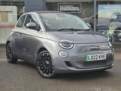 Grey Used 2022 Fiat 500e La Prima Cabriolet | £14,495 (Fair price)