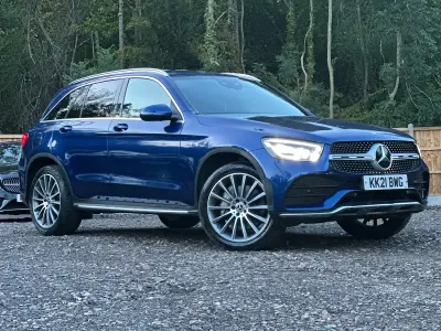 Used Mercedes GLC220 AMG Line Premium 194 HP (142 kW) 2021 Blue SUV