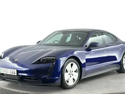 Used Porsche Taycan Performance Package 300 kW (408 HP) 2021 Blue Sedan