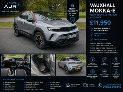Used Vauxhall Mokka SRi 100 kW (136 HP) 2021 Grey SUV