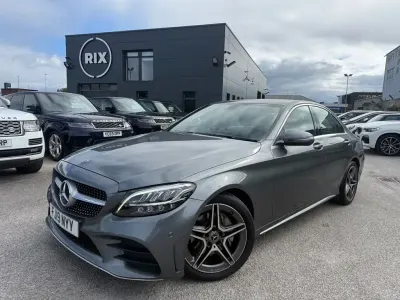 Used Mercedes C220 AMG line 194 HP (142 kW) 2019 Grey Sedan