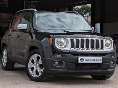 used Jeep Renegade 1.6D M-JET LIMITED EURO 6. HEATED STEERING WHEEL AND LEATHER SEATS. UCONNECT MEDIA. SAT NAV. SUV