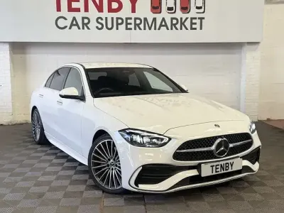 Used Mercedes C200 AMG line 204 HP (150 kW) 2022 White Sedan