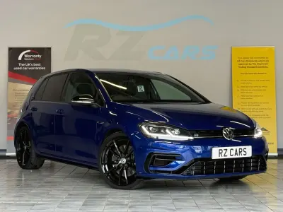 Used VW Golf VII R 2017 Blue Hatchback