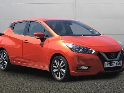 Used Nissan Micra Acenta 71 HP (52 kW) 2017 Orange Hatchback