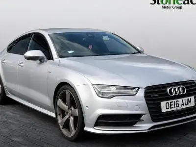Used Audi A7 Sportback Black Edition 268 HP (197 kW) 2016 Silver Hatchback