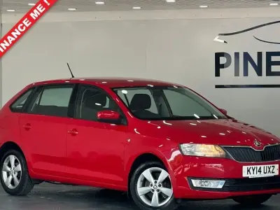 Used Skoda Rapid SE 103 HP (75 kW) 2014 Red Hatchback